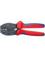 KNIPEX PreciForce® Crimping Pliers burnished with multi-component grips 220 mm, 97 52 36