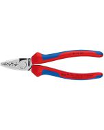 Crimping Pliers for end sleeves (ferrules) with multi-component grips 180 mm, 97 72 180