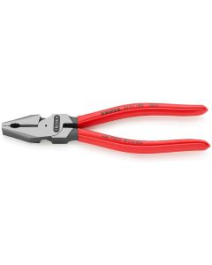 High Leverage Combination Pliers black atramentized plastic coated 180 mm, 02 01 180