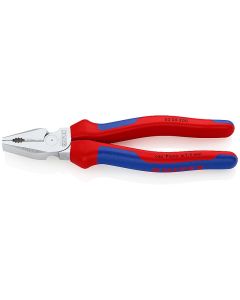 High Leverage Combination Pliers chrome plated with multi-component grips 200 mm, 02 05 200