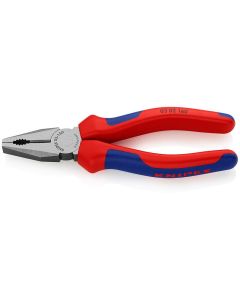 Combination Pliers black atramentized with multi-component grips 160 mm, 03 02 160