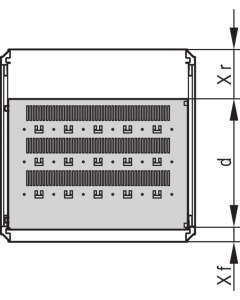SHELF STAT.UNI.600W 500D 7035