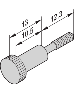 COLLAR SCREW M2.5X12.3 100PC