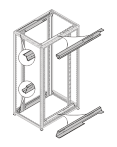 CROSSBAR KIT HEAVY LOAD 1100D FOR SL