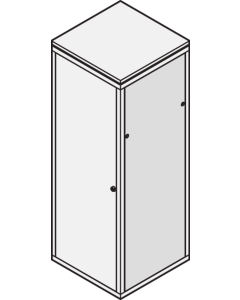 SIDE PANEL 47U 900D RAL7021 2PC
