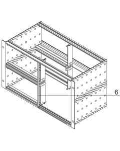 PART.FRONT PANEL 6U 2HP