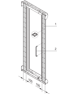 SWING FRAME PANEL 25U SYMM.