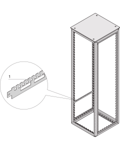 CABLE SUPPORT 600D RAL7021(2PC)