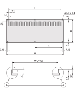 REAR PANEL 2U 42HP HF