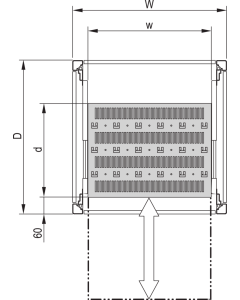 SHELF TELE.UNIV.800W500D 7021