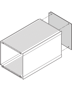 REAR PANEL 3U PLAIN HF PIU 12HP