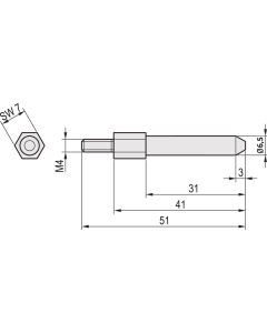 CODING PIN REAR FRAME SNCF