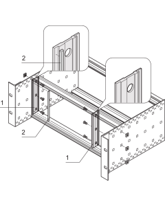 EMC-CONTACT STRIP 4U F/P-SPLT