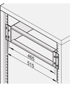 19"ADAPTOR BRACKET 3U METR.