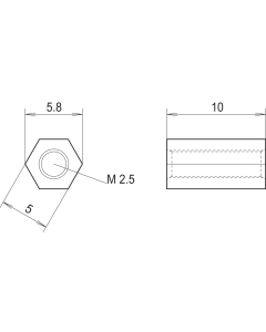 DISTANCE BOLT MEZZANINE BOARD