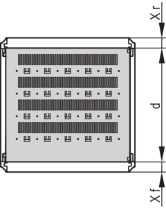 SHELF STAT.UNI. 600W 600D 7035