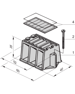 FIXING BRACKET 90 DEG. (4PCS/KIT)