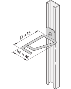 CABLE EYES FOR C-RAIL 75X40MM (4X)