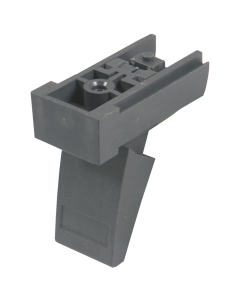 FOOT TIP-UP PLASTIC RAL9006 (4X)