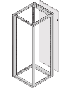 REAR PANEL 12U 553W RAL7035