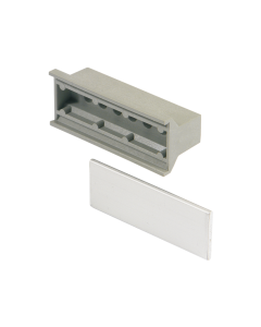 HANDLE 8HP GREY RAL7035 PLASTIC