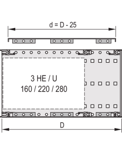 COVER PLATE EMC 42HP 175D 2PC