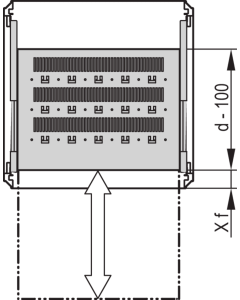 SHELF TELE.UNIV.800W 500D 7035