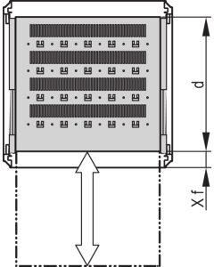 19"SHELF TELE.2U 800D RAL7021