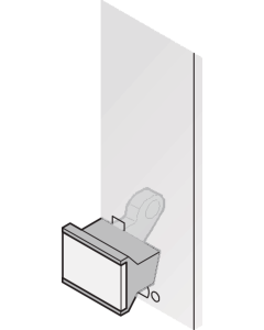 TRAP.HANDLE TYPE1 EXTR.BOT.BLACK RAL9005