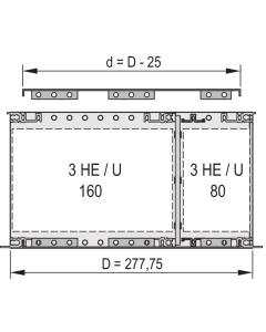 COVER PLATE EMC 42HP 277.75D 2PCS