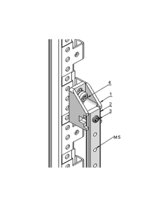 EARTHING BAR M5 980MM-46PTS