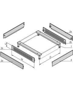 PLINTH COVER 800D RAL7021(2)