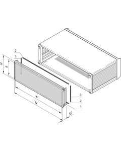 REAR PANEL 6U 84HP HF
