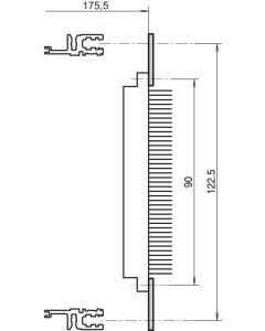 FLAT RAIL 28HP DIN41612 4PC