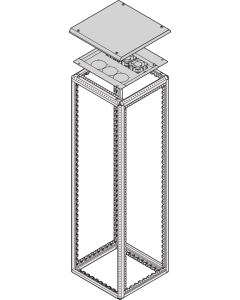 TOP COVER VENTED 800W 900D IP20