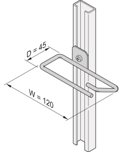 CABLE EYES F.C-RAIL 45X120MM (4X)