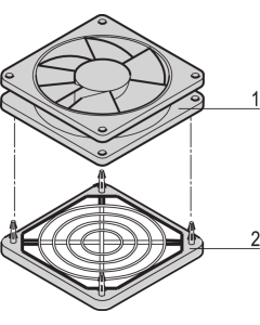 VENT.KIT 1 FAN 25MM