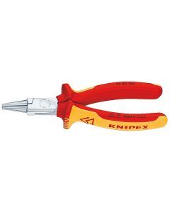 Round Nose Pliers chrome plated 160 mm, 22 06 160