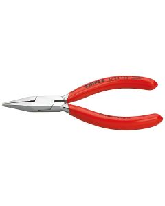 Flat Nose Pliers for precision mechanics chrome plated plastic coated 125 mm, 37 23 125