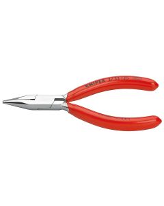 Flat Nose Pliers for precision mechanics chrome plated plastic coated 125 mm, 37 33 125