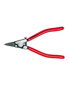 Circlip Pliers for grip rings on shafts black atramentized plastic coated 140 mm, 46 11 G0