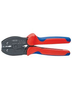 KNIPEX PreciForce® Crimping Pliers burnished with multi-component grips 220 mm, 97 52 37