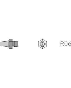 R06 varmluftsdyse 3,0mm,