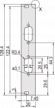 FRONT PANEL 3U 4HP 2X9 WAY
