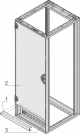 DOOR HINGE BRACKET 60MM 7021