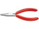 Flat Nose Pliers for precision mechanics chrome plated plastic coated 125 mm, 37 13 125