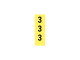 Cable tag, 063, number 3, Hellermann CWMS-3-260-YE, 592-11063