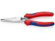 Upholstery pliers mirror polished with multi-component grips 185 mm, 91 92 180